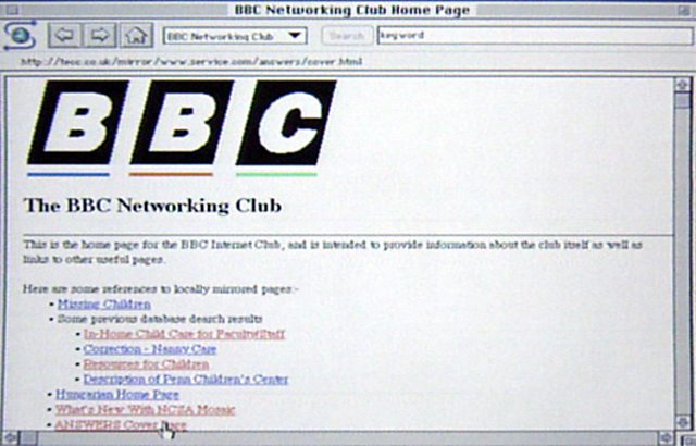 BBC.co.uk Homepage (1994)